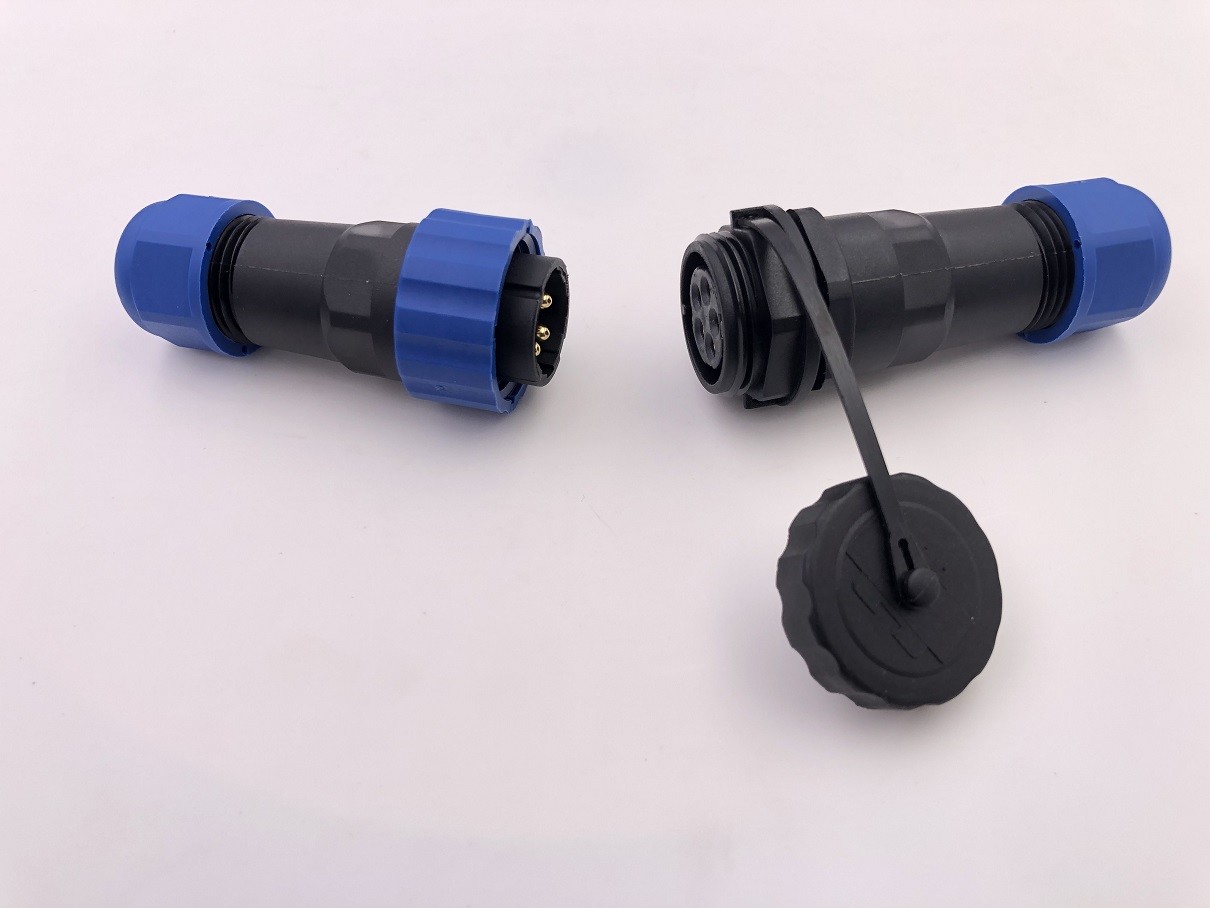 Connecteurs étanches Circulaires SP16 IP68 - 2 Broches (options 3 à 9 Broches) Pour Usage Industriel Et Extérieur