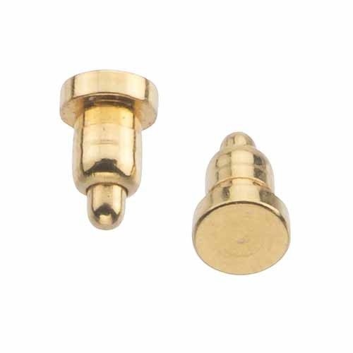 Stainless Steel Spring Pogo Pins With PEG 0.4μ Gold Over 1.4μ Nickel Plated